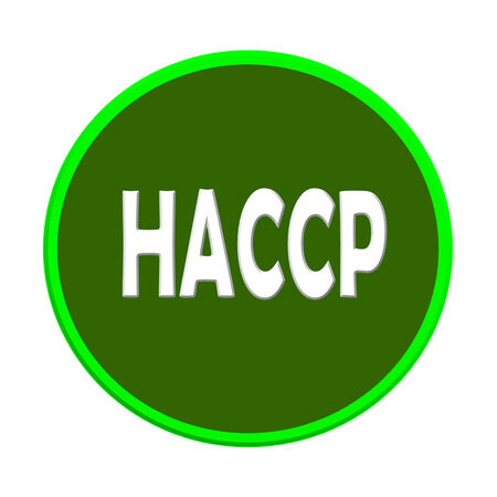 HACCP logo or symbol image concept design on white backgroundの写真素材