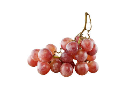 red grape isolated on white background 
