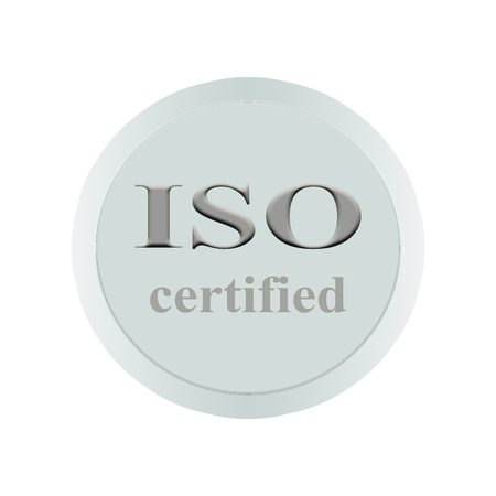 ISO certified icon or symbol image concept design with business women for business concept. business conceptの写真素材
