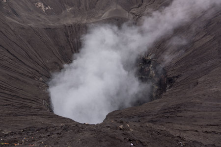 crater of bromo indonesiaの写真素材