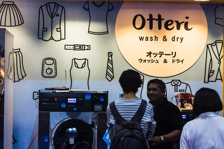 BANGKOK,THAILAND - MAY 26 : Thailand Local Economy 4.0 Fair at impact hall 7-8 muangthong thani , Otteri wash machine franchise zoneのeditorial素材