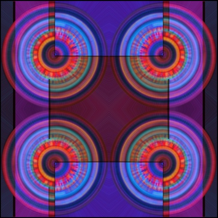 abstract colored background with circles red purpleの写真素材