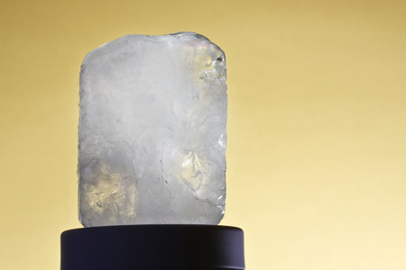 one ecologic deodorant crystal in black-ground yellowの写真素材