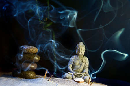 stone sitting  buddhaの写真素材