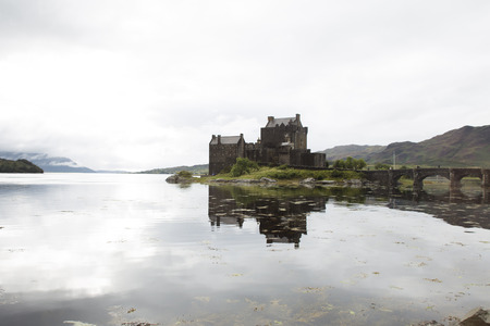 Eilean Donan Castle during a warm summer day - Dornie, Scotland - United Kingdomのeditorial素材