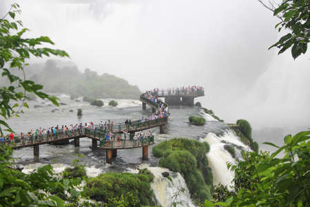 amazing view of the waterfalls in iguaÃ§u park, ParanÃ¡, Brazilのeditorial素材