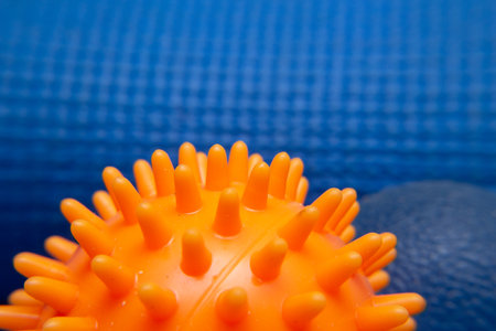 superclose up of mini pilates ballの写真素材