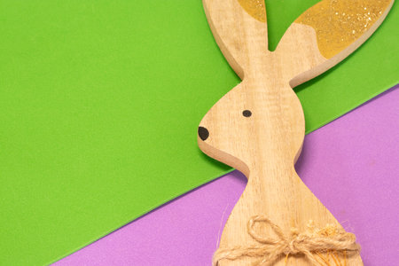 easter bunny with colorful background