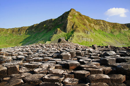 The Giant`s Causeway in Northern Irelandの写真素材