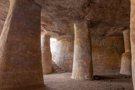 rock-cut caveの写真素材