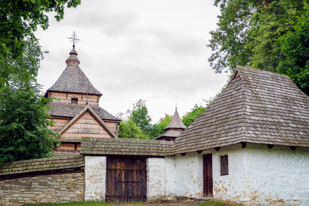 Wooden Orthodox Church in RadruÅ¼. The site is inscribed on the UNESCO World Heritage Listのeditorial素材