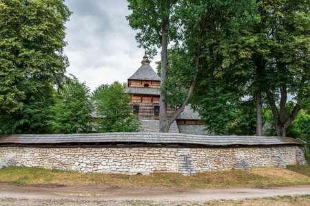 Wooden Orthodox Church in RadruÅ¼. The site is inscribed on the UNESCO World Heritage Listのeditorial素材