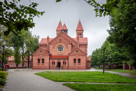 The church of St. Michael the Archangel in Orzegow, Ruda Slaska, Silesia, Poland. Beautiful,...