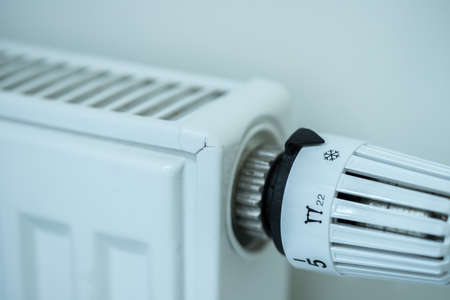 Close up picture of a heat regulator.の写真素材