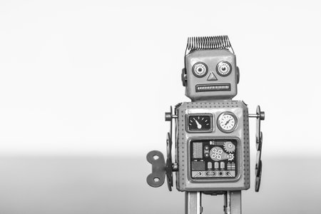 Symbol for a chatbot or social bot and algorithmsの写真素材