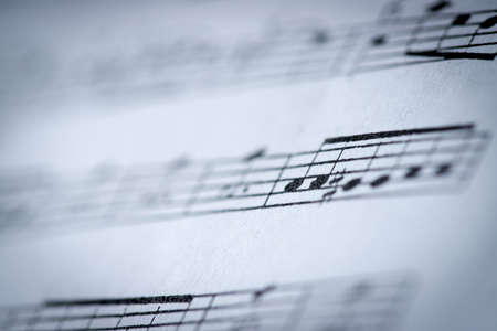 Score sheet music book, close upの写真素材