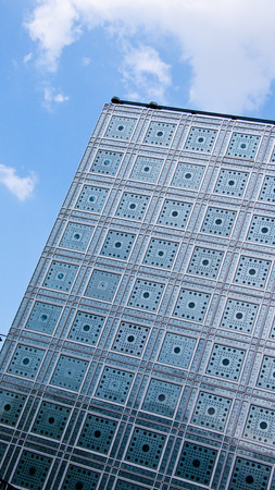 Paris, France. L'Institut du Monde Arabe. Arab World Institute building.のeditorial素材