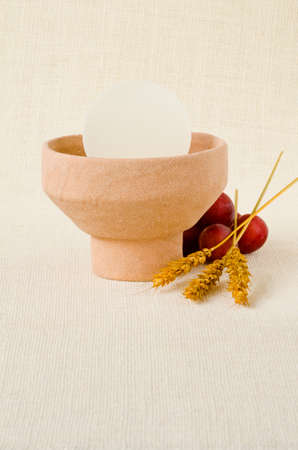 First Holy Communion composition on white background.