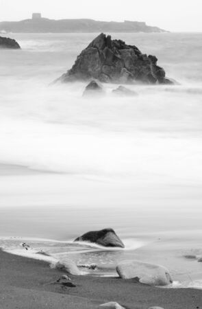 Rocky shoreline.の写真素材