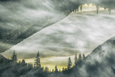 Landscape in the Sierra Nevada mountainsの写真素材