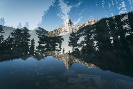 Landscape in the Sierra Nevada mountainsの写真素材