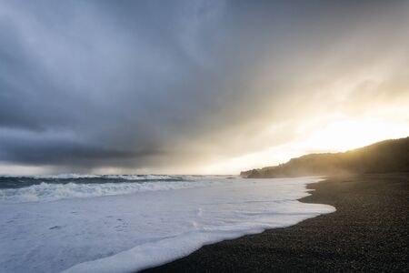 Photograph of a seascape in Icelandの写真素材