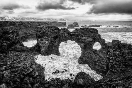 Photograph of a seascape in Icelandの写真素材