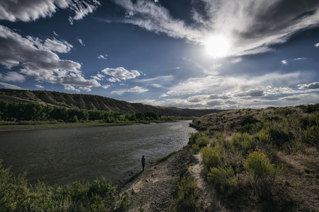 Landscape photograph taken in Dinosaur National Monument, Utahの写真素材