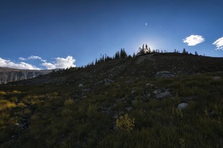 Idyllic fall landscape in the Indian Peaks Wilderness, Colorado, USAの写真素材