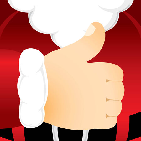 Close up of Santa Claus?s thumb or like illustrationのイラスト素材