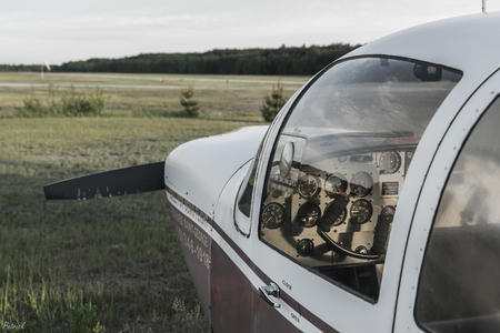Cockpit view of downed aircraftのeditorial素材