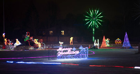 Festival of Lights in Moscowの写真素材