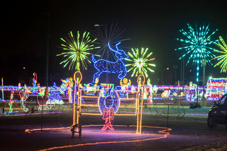 Festival of Lights in Kharkiv, Ukraineの写真素材