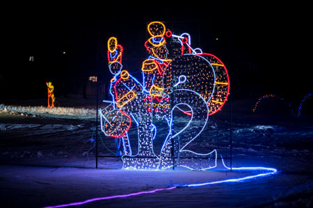 Festival of Lights in Kharkivの写真素材