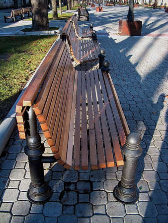Benches on the town square