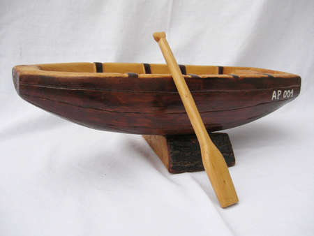 wooden boatの写真素材