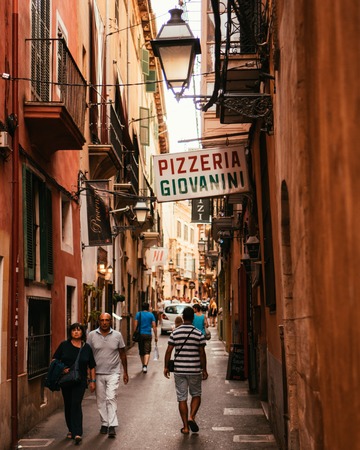 Streets of Palma de Mallorca, Spain
