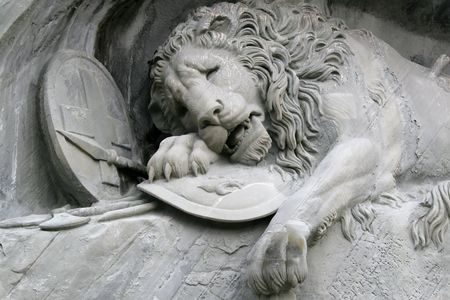 Lion of Luzernの写真素材