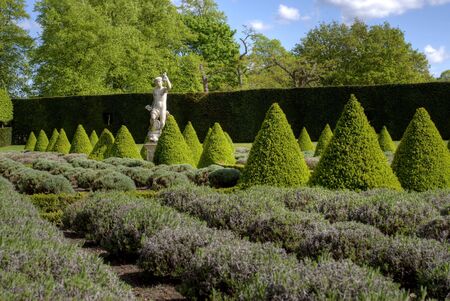 An English garden in springの写真素材