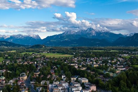 Outskirt of Salzburg Austriaの写真素材