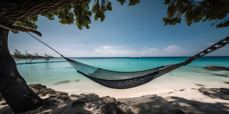 Hammock on the beach in Koh Lipe, Thailand.の素材