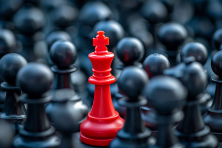 Chess board game concept of business ideas and competition and strategy ideas concepの素材