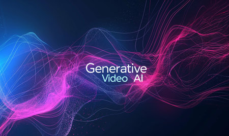 Conceptual Visualization of Generative AI text to Video Technologyの素材