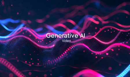 Conceptual Visualization of Generative AI text to Video Technologyの素材