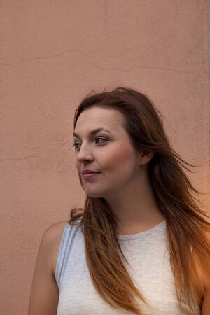 young woman portraitの写真素材