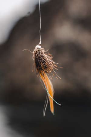 Fly fishing lure with hookの写真素材
