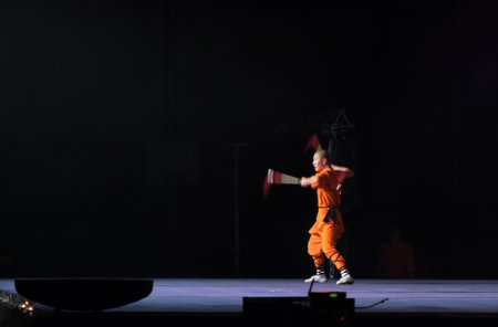 BRNO, CZECH REPUBLIC-APRIL 11.2016: Show The Mystical Powers of The Shaolin Monks of China on April...
