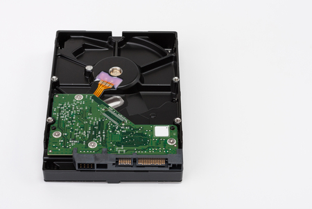 Internal Desktop Hard Drive on white background の写真素材