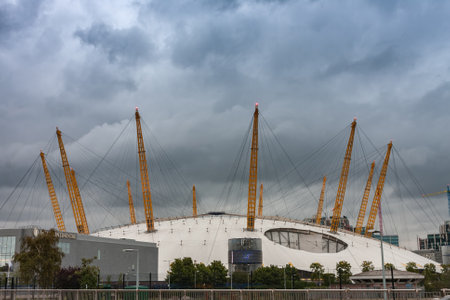 GREENWHICH PENINSULA ,LONDON-SEPTEMBER 7,2017: The O2 entertainment complex on the Greenwich...