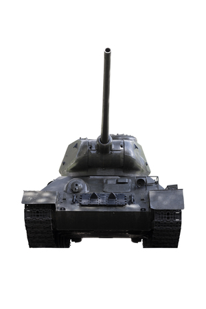 T-34 76A was a Soviet medium tank   It is one of the most effective, efficient, and influential design of World War II  Path included の写真素材